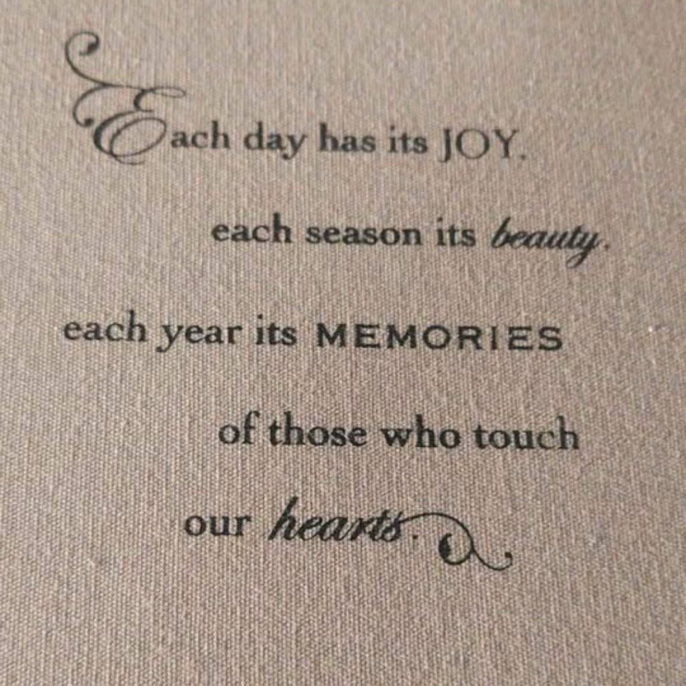 BNIB American Greetings Tan Canvas Covered photo album